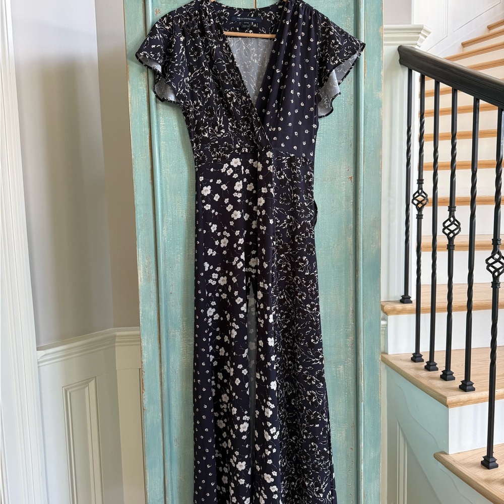 Elegant Black Floral Dress